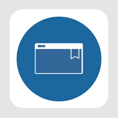 Bookmark icon, smart icon for ux ui, new modern, editable for project, vector illustration file, popular icon isolated.