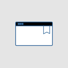 Bookmark icon, smart icon for ux ui, new modern, editable for project, vector illustration file, popular icon isolated.