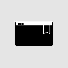 Bookmark icon, smart icon for ux ui, new modern, editable for project, vector illustration file, popular icon isolated.