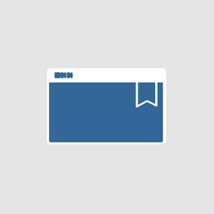 Bookmark icon, smart icon for ux ui, new modern, editable for project, vector illustration file, popular icon isolated.