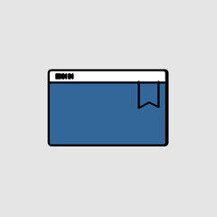 Bookmark icon, smart icon for ux ui, new modern, editable for project, vector illustration file, popular icon isolated.