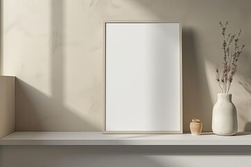 Ultra Hd Visual of Minimalist Photo Frame Mockup on a Clean Modern Background