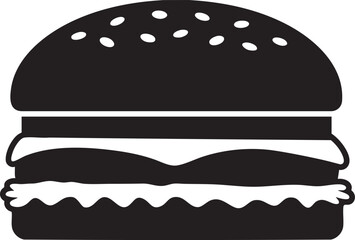 Fototapeta premium Hamburger vector illustration