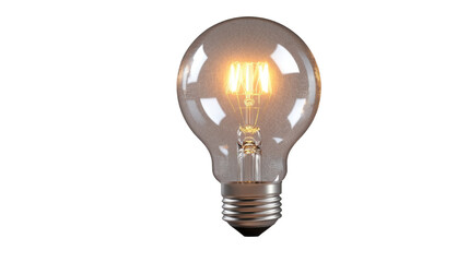 shine light bulb isolated on white background