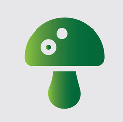 mushroom icons and logos about nature and its surroundings