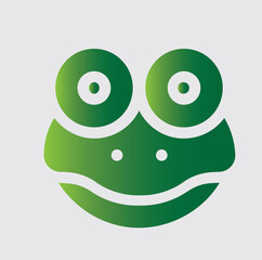 frog icons and logos about nature and its surroundings