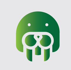 walrus icons and logos about nature and its surroundings