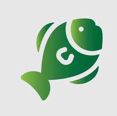 FISH icons and logos about nature and its surroundings