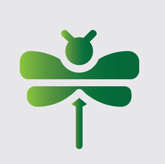 DRAGONFLY icons and logos about nature and its surroundings