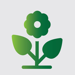 FLOWER icons and logos about nature and its surroundings