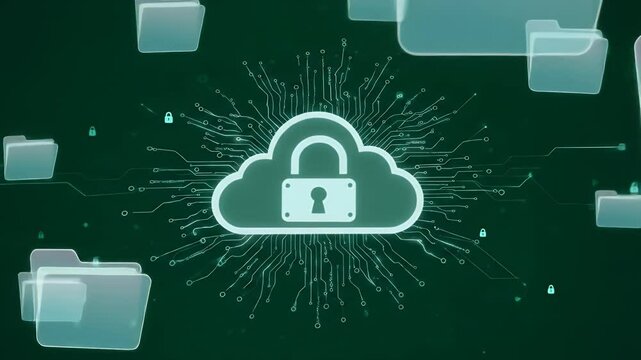 Encrypted Cloud File System with Lock Symbol