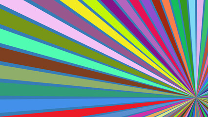 Radiant Colorful Sunburst Background with Vibrant Rays for Creative and Abstract Designs