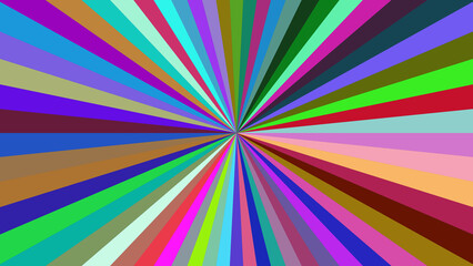Radiant Colorful Sunburst Background with Vibrant Rays for Creative and Abstract Designs