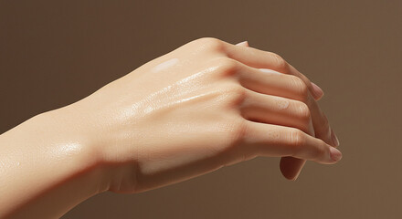 Naklejka premium 아름다운 여성의 손과 제스처, Beautiful Woman's Hands and Gesture