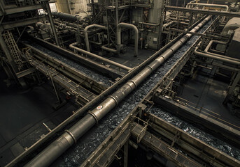 Industrial machinery conveyor systems