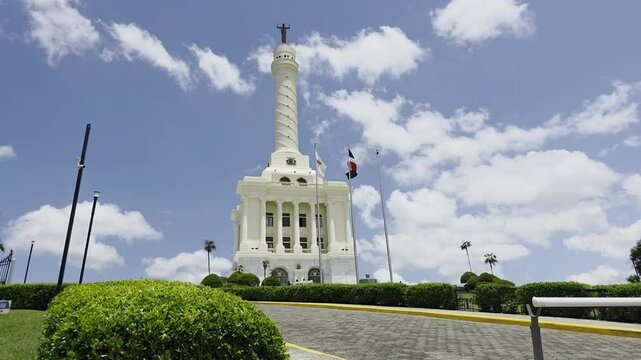 Old Monument to the Heroes Santiago De Los Caballeros in the Dominican Republic