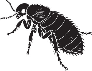 Flea Vector Artwork for Graphic Design Projects