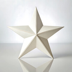 Obraz premium Elegant Off-White Geometric Star Decor Modern Home Accent