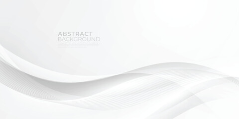 Abstract wave white and grey background line.Modern Wave