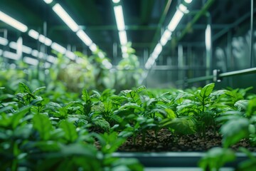 Clear Pixel Visual of the Process of Growing Plants in a Bio Greenhouse