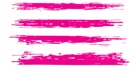 Obraz premium Twisted ping ink vector line pack. Hand drawn long and rounded brush strokes, highlighted text, frames, circles. Modern Asian calligraphy.