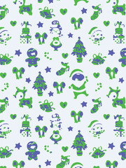 Christmas backgrounds, seamless pattern. Vector illustration.