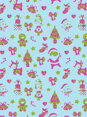 Christmas backgrounds, seamless pattern. Vector illustration.