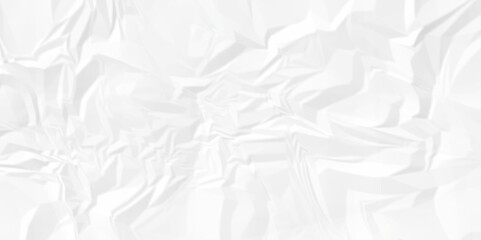 Obraz premium White abstract crumple obsolete billboard rumple. wrinkle ripped creased white crumple aged closeup craft document grunge recycling paper background. 