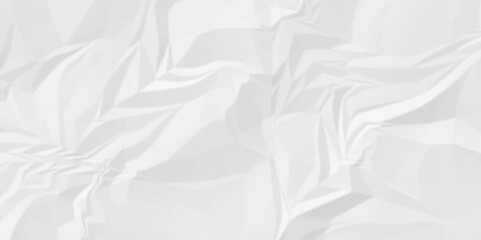 White abstract crumple obsolete billboard rumple. wrinkle ripped creased white crumple aged closeup craft document grunge recycling paper background.	
