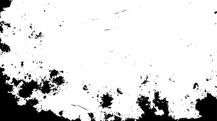 Fototapeta premium Grunge Ink Splatter Border with Chaotic Texture and Distressed Edges