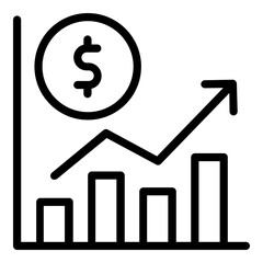 profit icon line