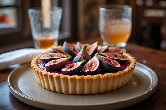 Tarte aux figues &ndash; Algerian Food Treasure: Discover the Rich, Fruity Taste of This Handmade Fig Tart That Highlights the Best of Algeria&rsquo;s Seasonal Ingredients and Dessert Heritage