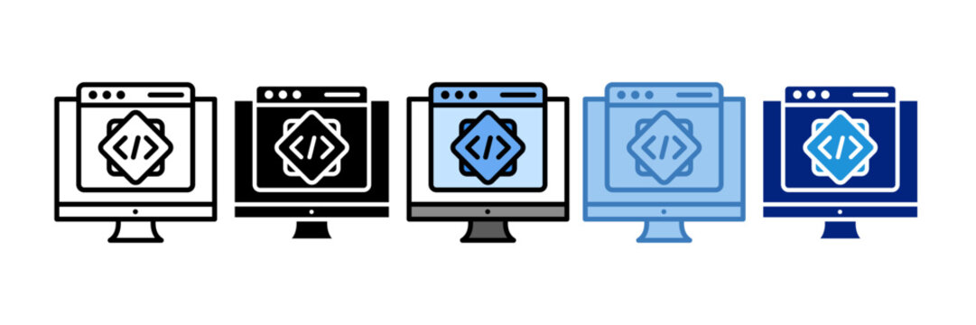 Coding Icon Element For Design