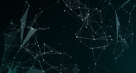 Abstract network connections background representing data and technology