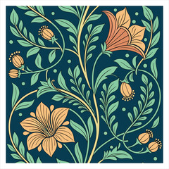 seamless pattern with flowers