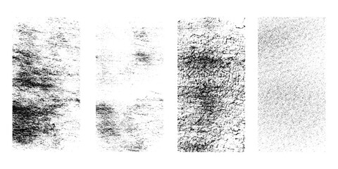 Grunge set background texture with halftone dots, glitched shapes, textures and lines .Screen print vector  with glitch distorted grunge textures  