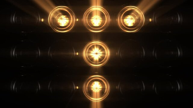Lights Flashing Wall Showtec VJ Stage Floodlight 4K Blinder Blinking Lights Flash Club Flashlights Disco Lights Matrix Beam Lights Bulb Halogen Headlamp Lamp Nightclub Turn Off On Loop