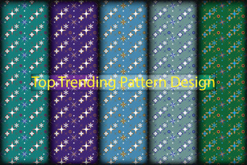 Top 5 trending high quality geometric seamless pattern design collection for fabric, wallpapers, packaging, modern art and digital backgrounds