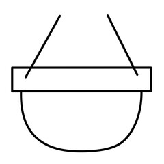 Shopping cart line vector