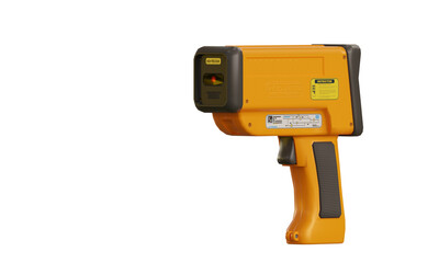 Isolated pyrometer on transparent background