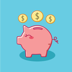 Rosy Swine: A Pink Pig Illustration