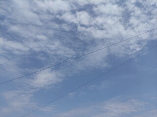 Blue sky background with small clouds natural composition panoramic image,Fondo de cielo azul con pequeñas nubes composición natural imagen panorámica,(36)

