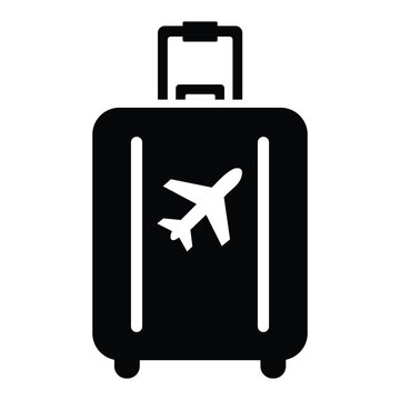 Plane Globe Icon stock vector illustration flat design
