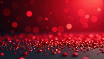 Scattered red glitter, abstract festive backdrop, celebration, abstract
