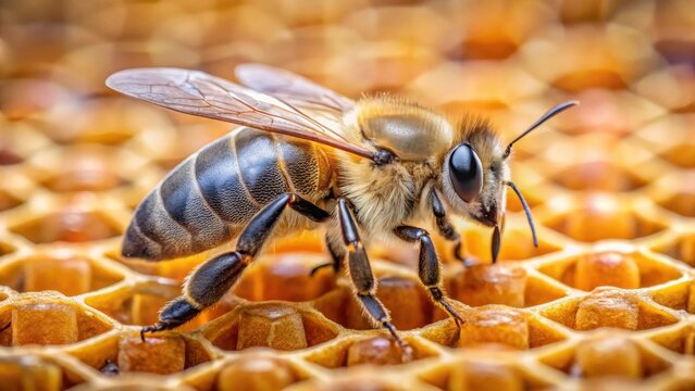 bee with varroa mite on its back