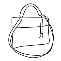  fashion bag line vector