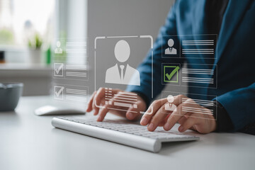 Online recruitment process digital human resources management