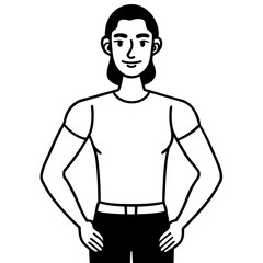 Fototapeta premium basic-standing-poses--learn-proportions---posture