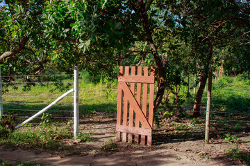 wooden gate