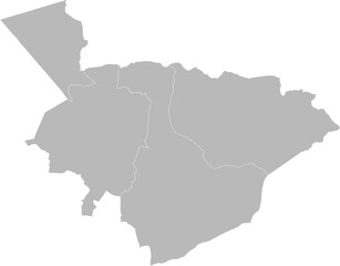 Al Jawf, Saudi Arabia – administrative vector map with governorate boundaries (Web Mercator projection, PPT-compatible & fully editable)